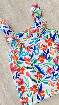 Vestido Zara - Talle 18/24 meses - Flores pintadas - comprar online