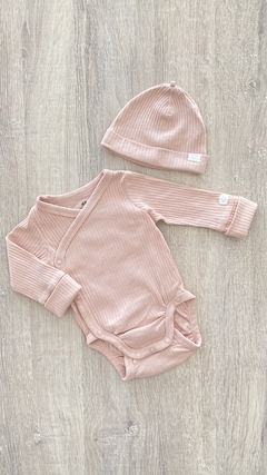 Set Hym body y gorro - Talle 1/2 meses - rosa