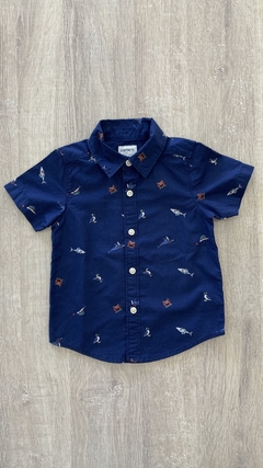 Camisa Carters - Talle 12 meses - mar