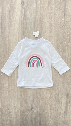 Remera Happy Life - Talle 6 meses - Rainbow