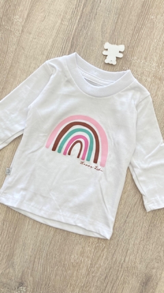 Remera Happy Life - Talle 6 meses - Rainbow - comprar online