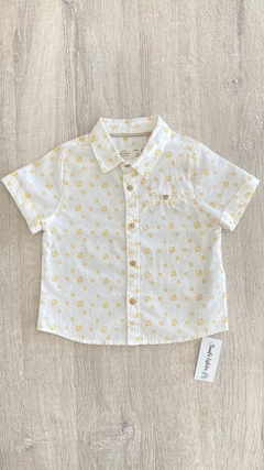 Camisa Zara - Talle 6/9 meses - hojitas