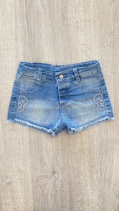 Short Mimo - Talle XL (12/18 meses) - Jean celeste bordado