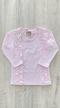 Remera Happy Life - Talle 18 meses - Vuelitos rosa