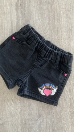 Short Grisino - Talle 18/24 meses - corazón - comprar online