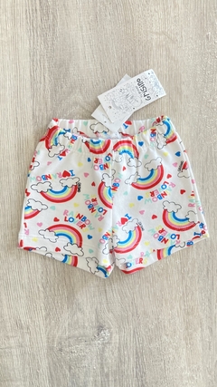 Short Grisino - Talle 0-1 mes - Nuevo - rainbow