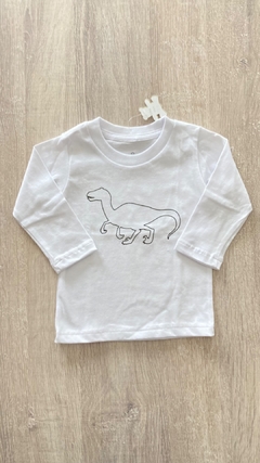 Remera Happy Life - Talle 9 meses - dino