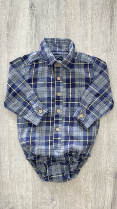 Body camisa Oshkosh - Talle 18 meses - Cuadros