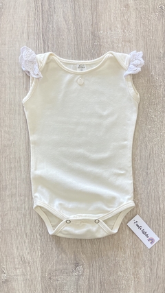 Body Mini anima - Talle 4 (12/24 meses) - Crudo broderie