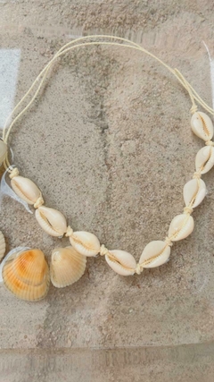 Imagem do Choker de Buzios tendência verão colar de conchas natural praia