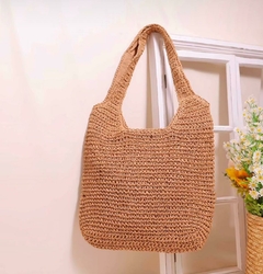 Bolsa Palha Feminina de Ombro Alça grossa - Verão Lazer Casual Praia Bolsa Grande - comprar online