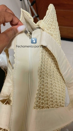 Bolsa feminina de palha praia verão com alça transversal Com Alça De Mão Grande - comprar online