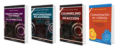 Combo 13: Terapia de Familiar y de Pareja + Profundidad Relacional + Counseling En Acción + Comunicación No Violenta