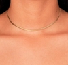 Choker Fita 3mm no Ouro