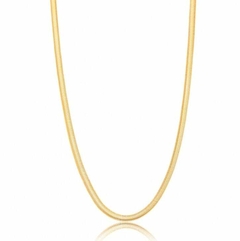 Choker Malha Snake Banho de Ouro 18K - comprar online