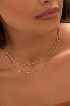 Choker Canutilhos Banho de Ródio Branco - comprar online