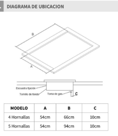 MORELLI HORNO CRISTAL GAS (2 medidas disponibles) - tienda online