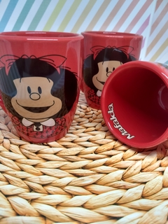 TAZAS ROJAS MAFALDA - Algo Mas