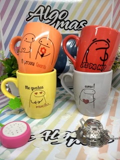 TAZAS FLORK FRASES