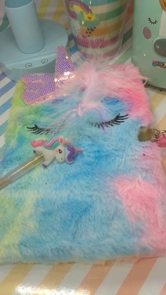 DIARIO INTIMO UNICORNIO PELUCHE - comprar online