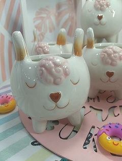 MACETA CERAMCA GATITO - tienda online