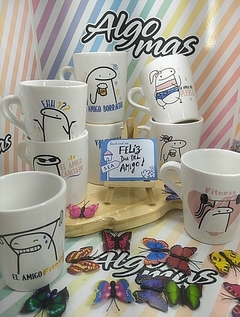 TAZA CONICA FLORK DIA DEL AMIGO