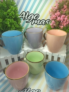 TAZA COLOR PASTEL - Algo Mas