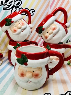 TAZAS ROJAS PAPÁ NOEL - comprar online