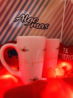 TAZA CHOCOLATERA TE QUIERO GOLD - Algo Mas