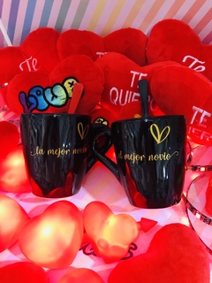 TAZA BLACK MEJOR NOVIA-NOVIO - comprar online