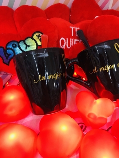 TAZA BLACK MEJOR NOVIA-NOVIO - tienda online