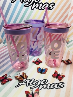 VASO ACRILICO LOVE