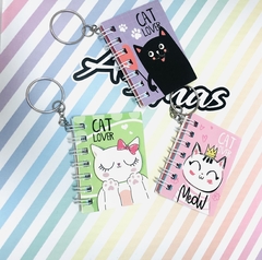 LLAVERO MINI NOTEBOOK CAT