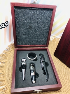 SET VINO en caja madera - comprar online