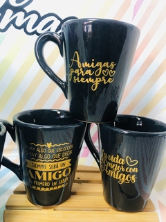 TAZA BLACK DIA DEL AMIGO - tienda online