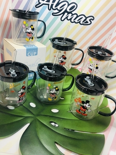 TAZA VIDRIO MICKEY MOUSE - Algo Mas