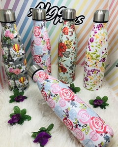 BOTELLA ACERO FLOWER - comprar online