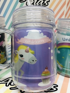 VASOS ACRÍLICO UNICORNIO