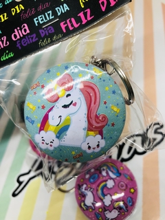 LLAVERO LATITAS REDONDAS UNICORNIO - Algo Mas