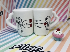 SET TAZAS CERÁMICA TU & YO - Algo Mas