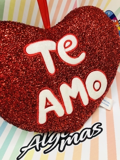 ALMOHADÓN CORAZÓN TE AMO