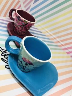 SET TAZA & PLATO CORAZÓN - Algo Mas