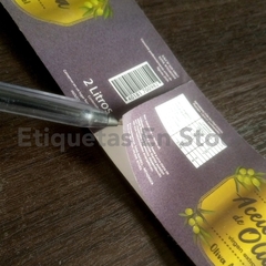 Autoadhesivas Papel + Laminado - Base blanca Troquelado Corte recto - comprar online