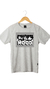 Remera mickey mood gris adultos