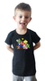 Remera negra Mario Bross manga corta