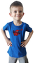 Remera azul Spiderman manga corta