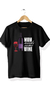 Remera mom wine negra adultos