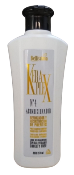 Keraplex N° 4 - Acondicionador Cabellos Dañados, Decolorados o Teñidos x 270 ml - Bellíssima