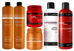 Combo 1 Shampoo con Keratina x 900 ml + 1 Acondicionador con Keratina x 900 ml + 1 Crema Extra Acida pH 3,5 D - Pantenol x 1000 g + 1 Máscara Capilar Keratina x 1000 g + 1 Shampoo Extra Acido pH 3,5 x 1000 ml + 1 Acondicionador Cremoso Acido pH 4.5 x 1000 ml - Fidelité