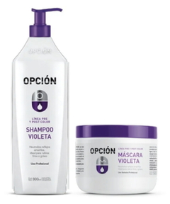 Combo 1 Shampoo Violeta x 900 ml + 1 Máscara Violeta x 500 cc - Opción